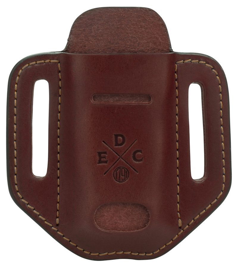 1791 Gunleather EDC Heavy Duty Easy Slide Solo OWB Holster, Chestnut - HDESSLCHNA