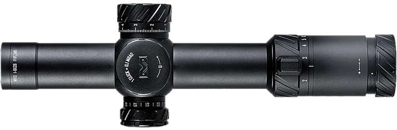 Meprolight MVO 1-8x28mm 34mm Tube Rifle Scope, Illuminated M1 MRAD FFP, Matte Black - 901245701