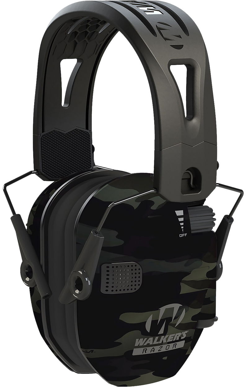 Walker's Razor Tacti-Grip Electronic Earmuffs, MultiCam Gray - GWPRSEMRHMCCG