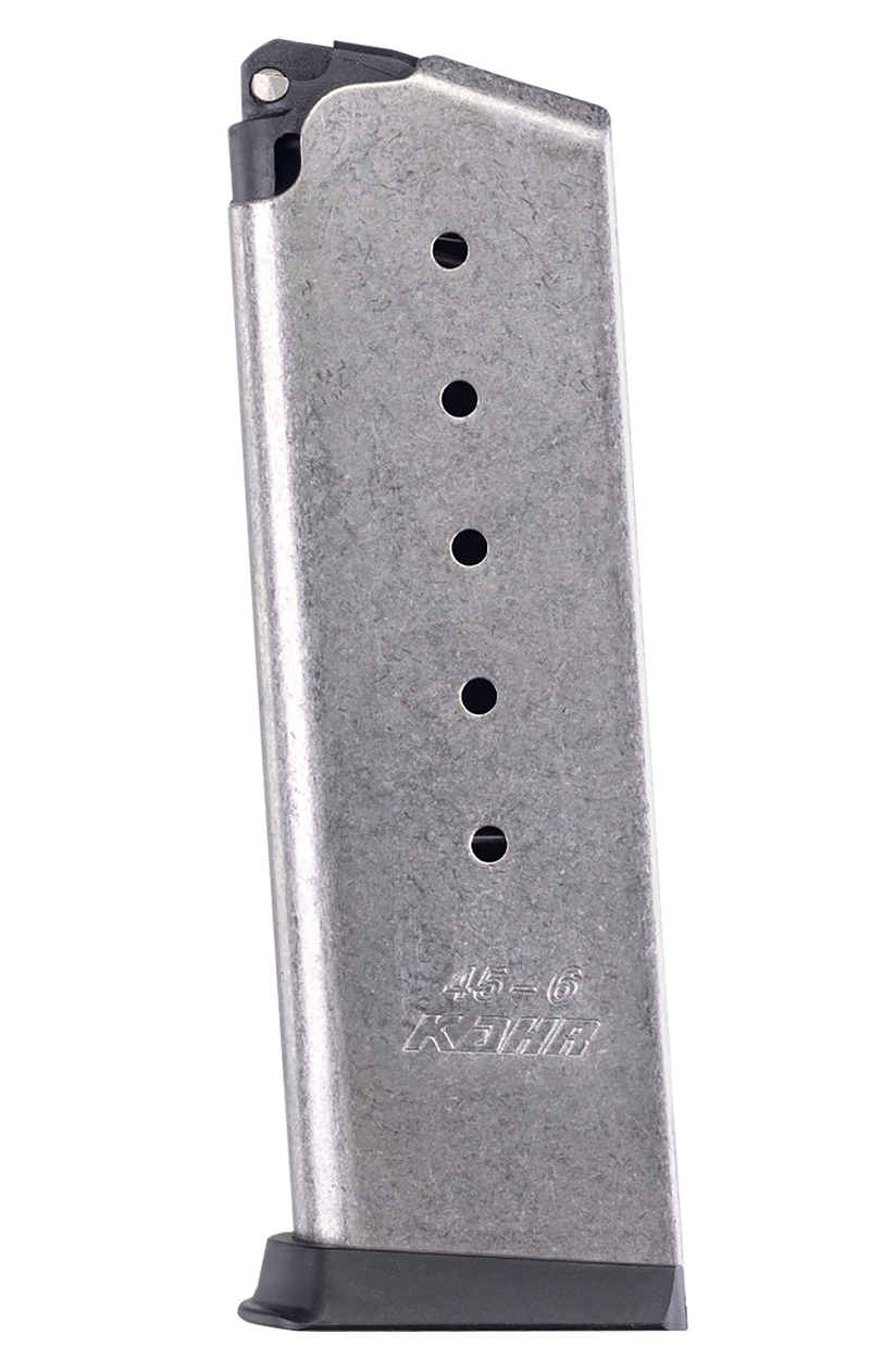 Kahr Arms K625 45 ACP 6rd Handgun Magazine, Stainless Steel - K625