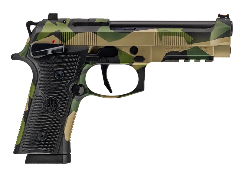 Beretta 92XI SAO 9mm 4.7" 15rd Pistol, Splinter Camo - SPEC0741A15