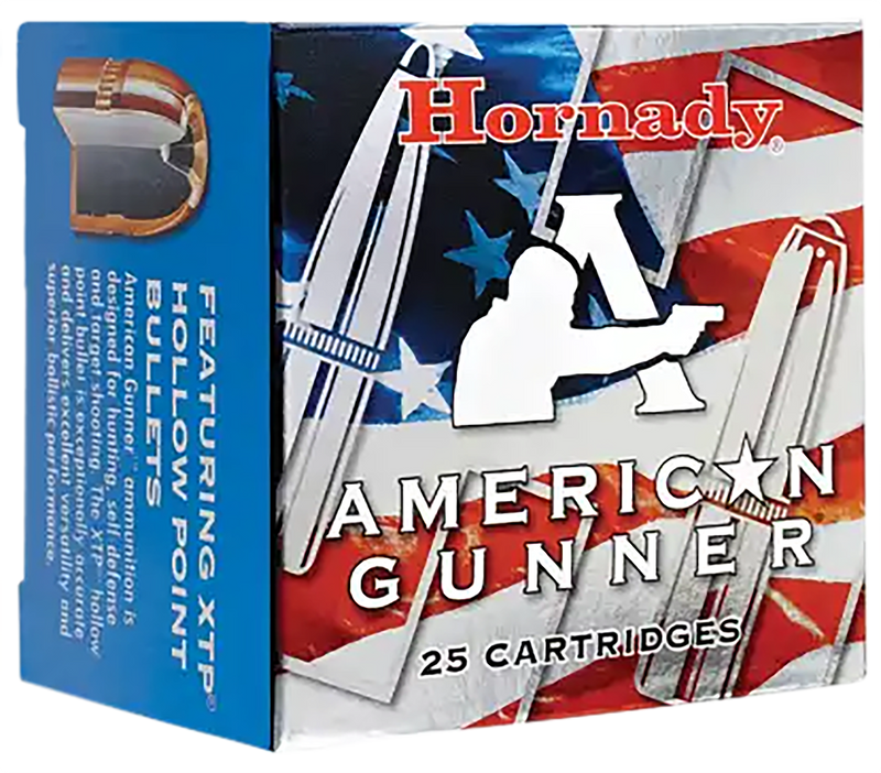 Hornady American Gunner 380 ACP 90gr XTP Hollow Point Handgun Ammunition, 25 Rounds - 90104