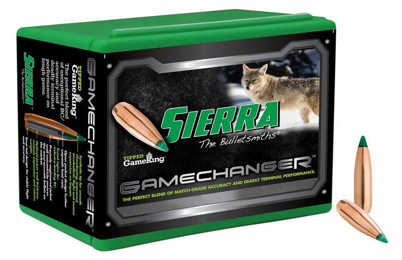 Sierra Tipped GameKing .224" 64 Grain Hunting Bullets 100/Box - 4062