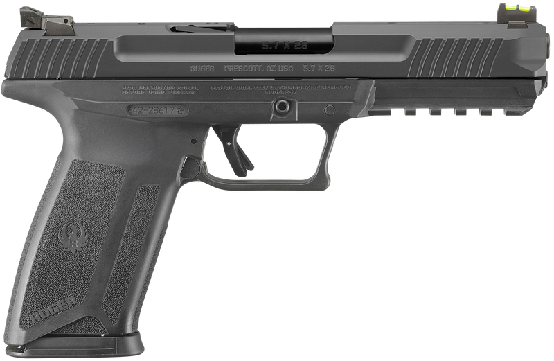 Ruger 57 Pro 5.7x28mm 4.94" 20+1 Semi-Auto Pistol, Black - 16403