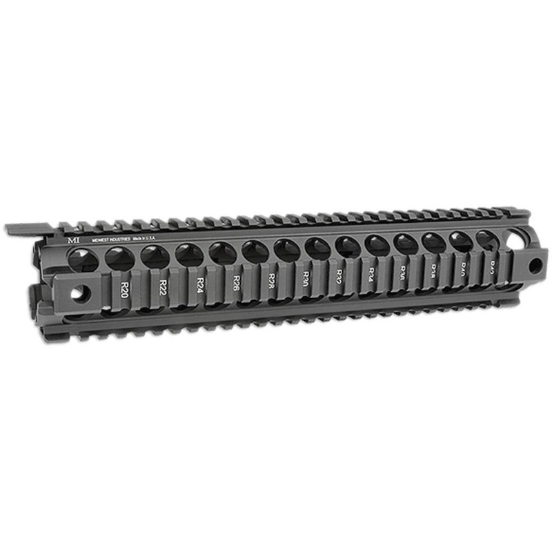 Midwest Industries G2 Rifle Length Quad-Rail Handguard, Black Anodized - MCTAR-19G2