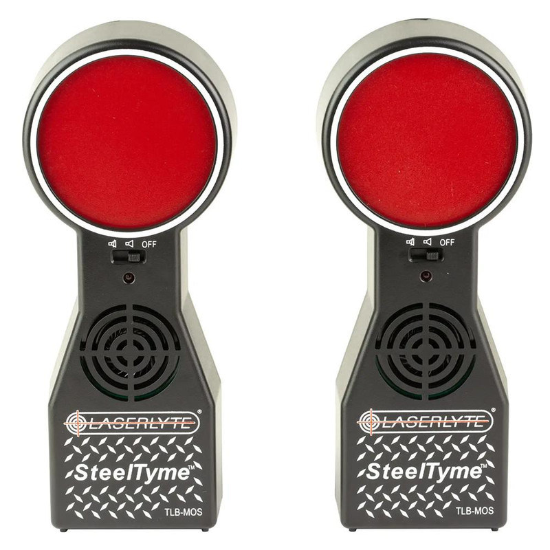 LaserLyte SteelTyme Laser Training Target 2-Pack, Black and Red - 1231433