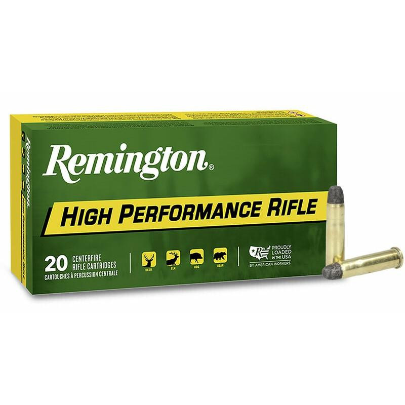 Remington High Performance 32-20 Winchester 100gr Lead Flat Nose Rifle Ammo, 50rd - 28410