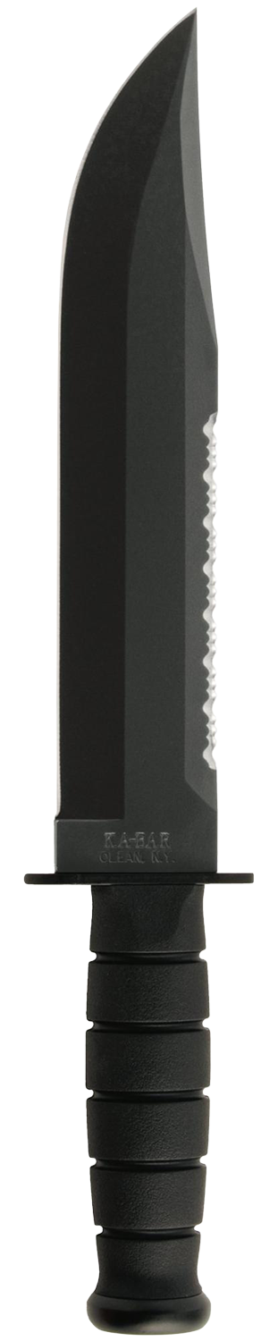 KA-BAR Big Brother Fixed Blade Knife, Black - 2211
