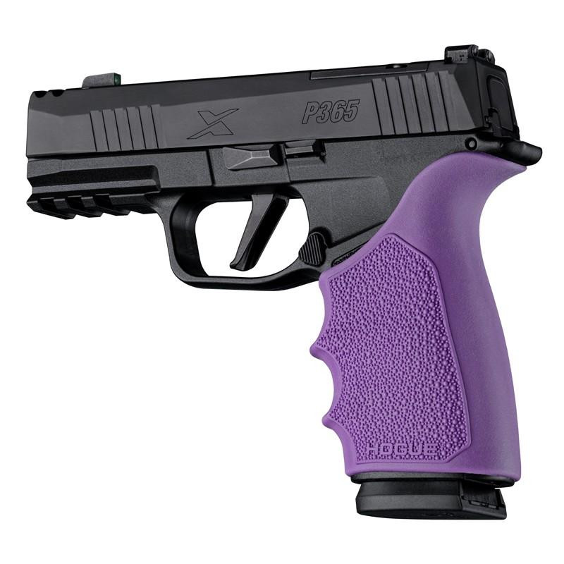 Hogue HandAll Beavertail Handgun Grip Sleeve for Sig Sauer P365 XMacro, Purple - 18526
