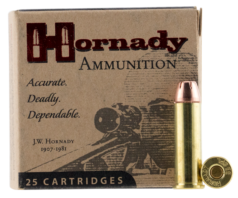 Hornady Custom 38 Special 158gr XTP Jacketed Hollow Point Handgun Ammunition, 25 Rounds - 90362