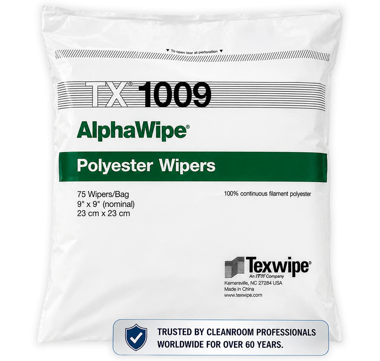 Texwipe TX1009 AlphaWipe 9