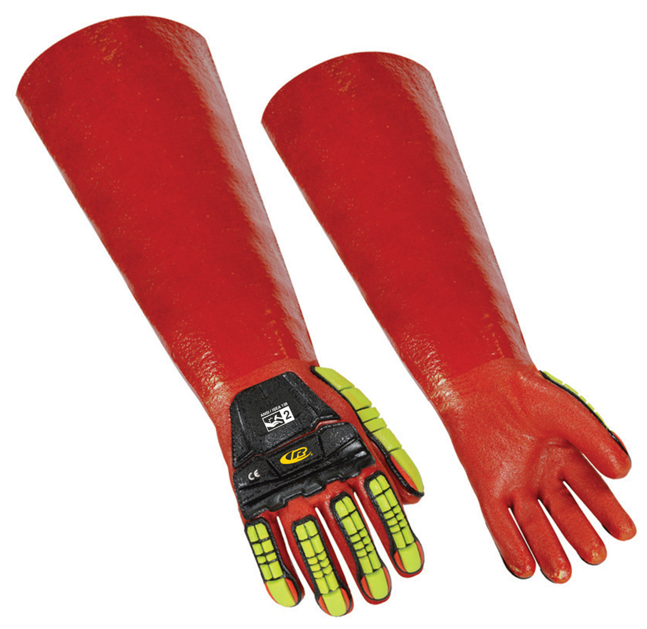 Powerful Grip TPR Impact Resistant Gloves For Oil & Gas Industry