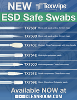 Texwipe Launches New ESD-Safe Swabs for Precision Cleaning in 2026