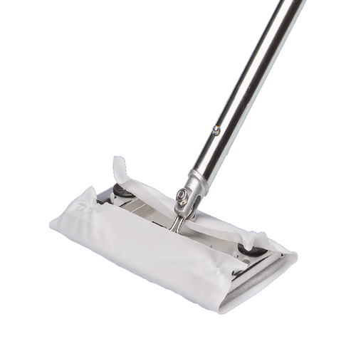 TexMop Cleanroom Mop for 9" x 9" Wiper (Includes: Head, Pads, Handle, Adapter)