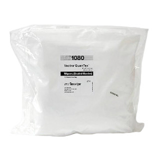 Texwipe TX1080 Vectra QuanTex 9" x 9" Polyester Cleanroom Wiper Bag (Front)