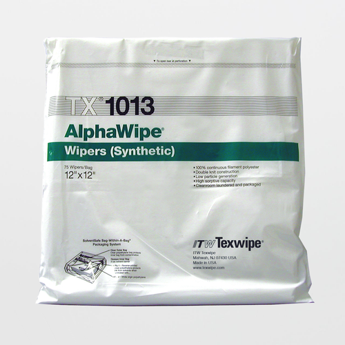 TX1013 AlphaWipe 12" x 12" Polyester Cleanroom Wiper