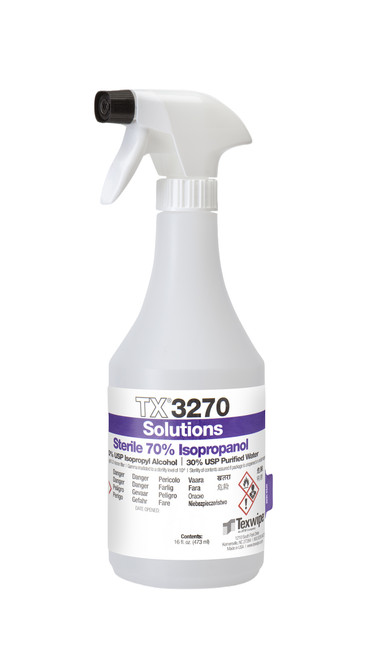 TX3270 Sterile 70% Isopropanol Alcohol Solution (16 oz.)