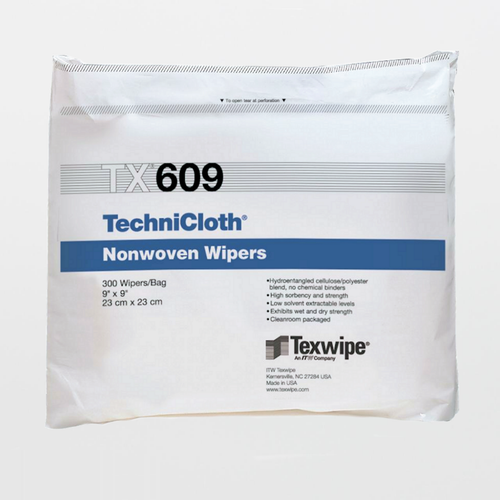 TX609 TechniCloth 9" x 9" Cellulose and Polyester Cleanroom Wiper