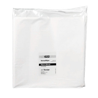 Texwipe TX622 VersaWipe 12" x 12" Cellulose and Polyester Cleanroom Wiper Bag (Front)