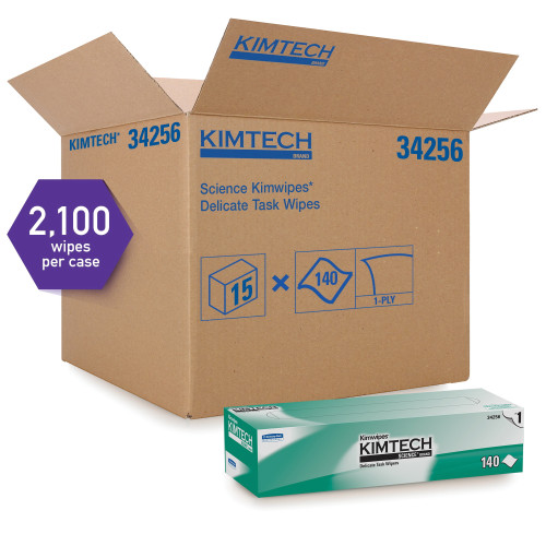 Kimberly-Clark Kimtech Science Kimwipes Delicate Task Wipers 1-Ply - 34256