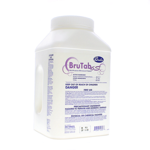 BruTab 6S Multi-Purpose Effervescent Tablets 256ct per bottle