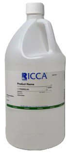 Ricca 9190-1 Purified USP/EP Water, 4L Natural Poly Bottle (4/Case)