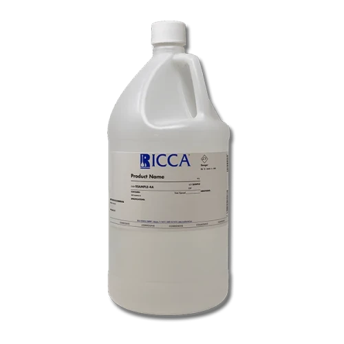 Ricca 9190-1 Purified USP/EP Water, 4L Natural Poly Bottle (4/Case)