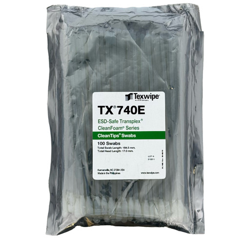 Texwipe TX740E Medium CleanFoam® ESD Swab with Long Handle