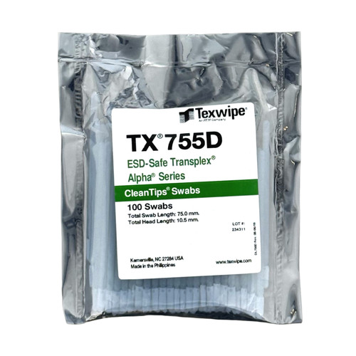 Texwipe TX755D Mini Thin Alpha ESD Swab