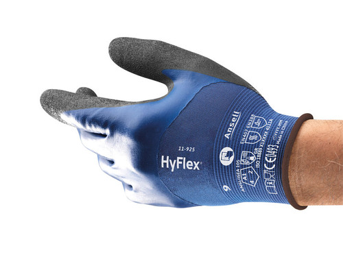 Ansell HyFlex 11-925 Cut Resistant and Oil Repellent Industrial Gloves