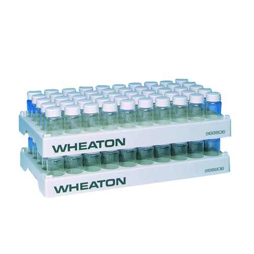 DWK 868806 WHEATON Polypropylene Vial Racks, 50 Positions, 28.1 mm Open ID