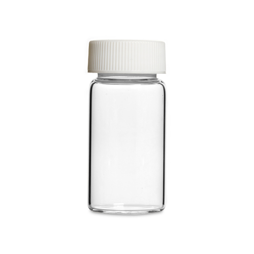 DWK 986561 WHEATON Liquid Scintillation Vials, Borosilicate Glass, 24-400 White PP Caps Attached to Vials, Metal Foil / Pulp Liner, 20 mL
