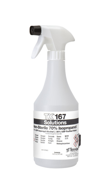 TX167 Non-Sterile 70% Isopropyl Alcohol Solution (16 oz.)