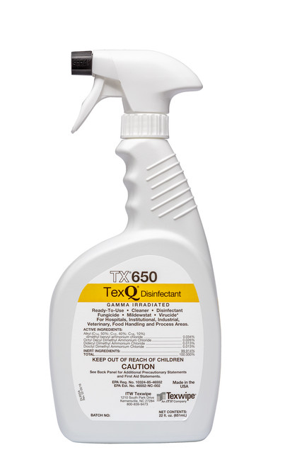 TX650 TexQ Sterile Disinfectant Ready-to-Use 22 oz. Trigger Spray