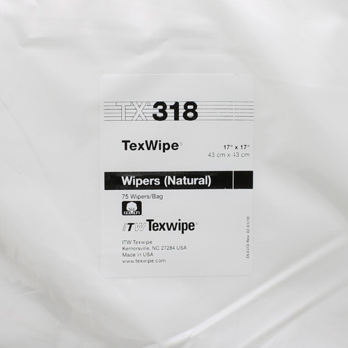 TX318 TexWipe 17" x 17" Cotton Cleanroom Wiper