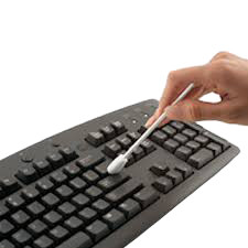 Keyboard WetSwab Alcohol-Saturated Foam Swab