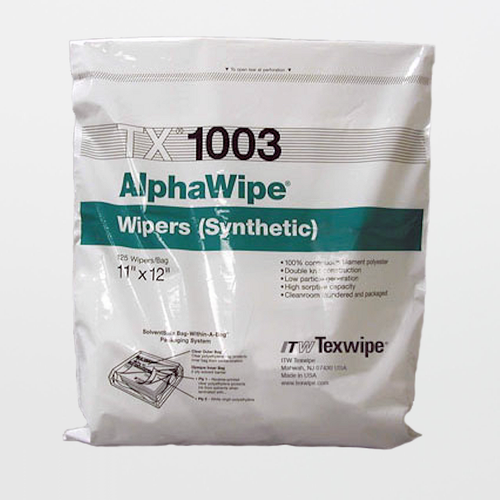 Texwipe TX1003 AlphaWipe 11" x 12" Polyester Cleanroom Wiper