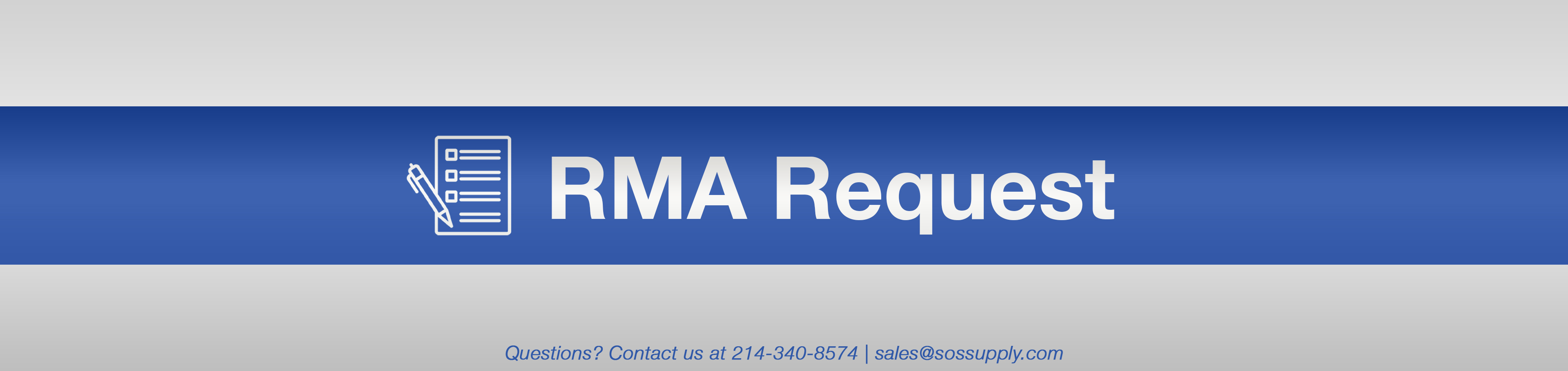 RMA Request Banner