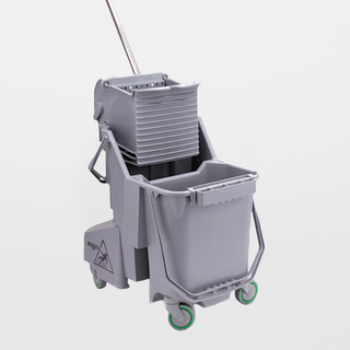 Texwipe TX7066 BetaMop Stainless Steel 10 gallon Bucket with Casters  (BUCKET ONLY)