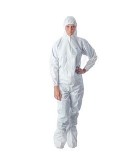 Ansell S-BDFC BioClean-D Sterile Coverall with Hood and Integrated Boots