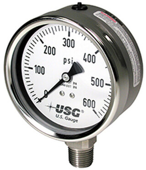 656 Liquid Fillable Pressure Gauge, 0-6000 PSI (256246)