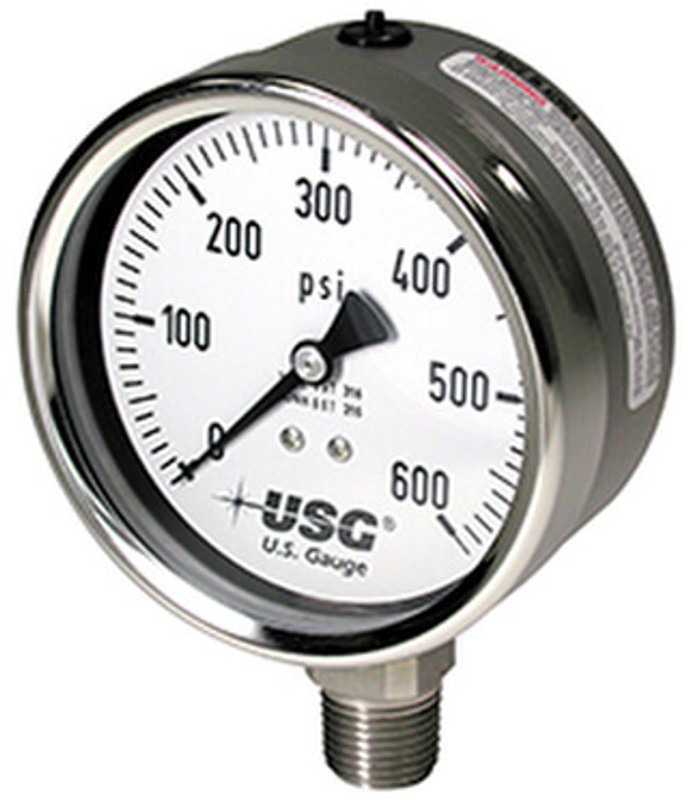 656 Liquid Fillable Pressure Gauge, 0-3000 PSI (356202)