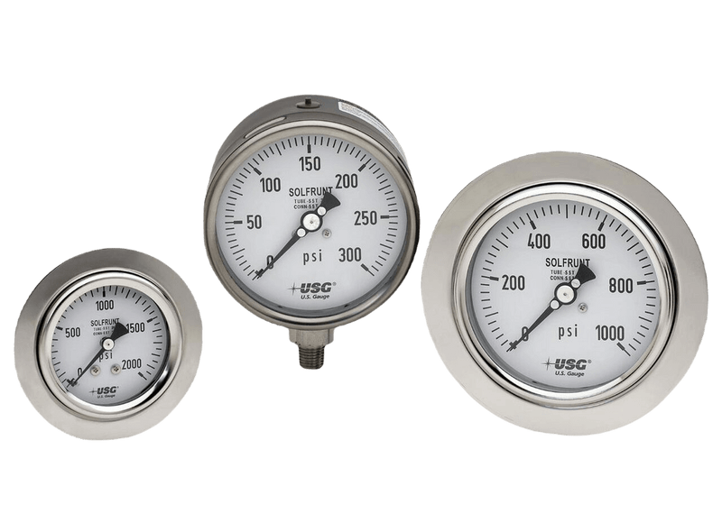 659 Front Flange Liquid Fillable  0-200 PSI (359071X)