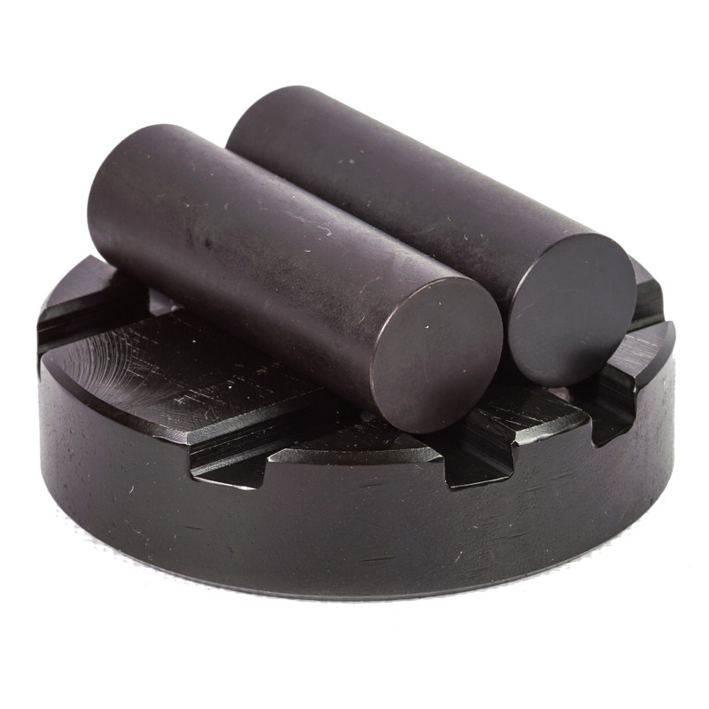 Adjustable cylinder type Vee anvil