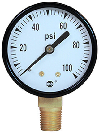 Low Pressure Gauge: 0-30 psi.