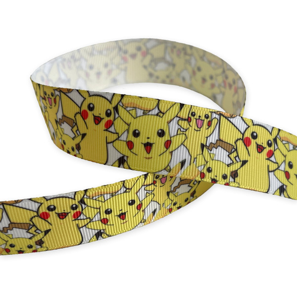 Pikachu grosgrain ribbon