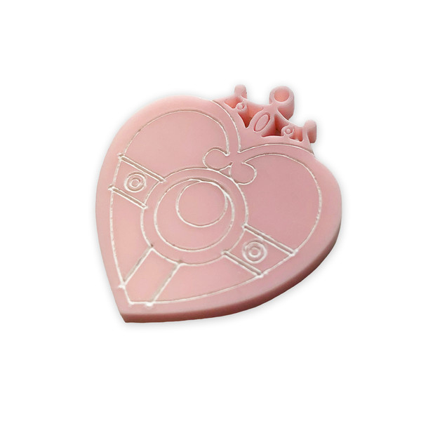 Cosmic heart laser cut Sailor moon charm