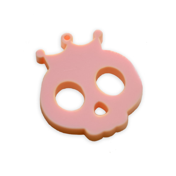 Princess skull laser cut charm