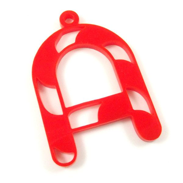 Candy cane letter or number laser cut charm