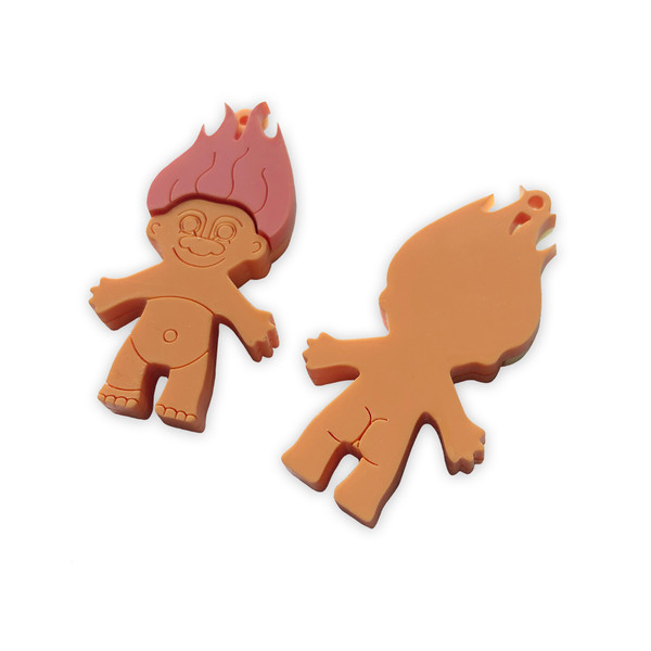 Troll doll deluxe charm, with bum!